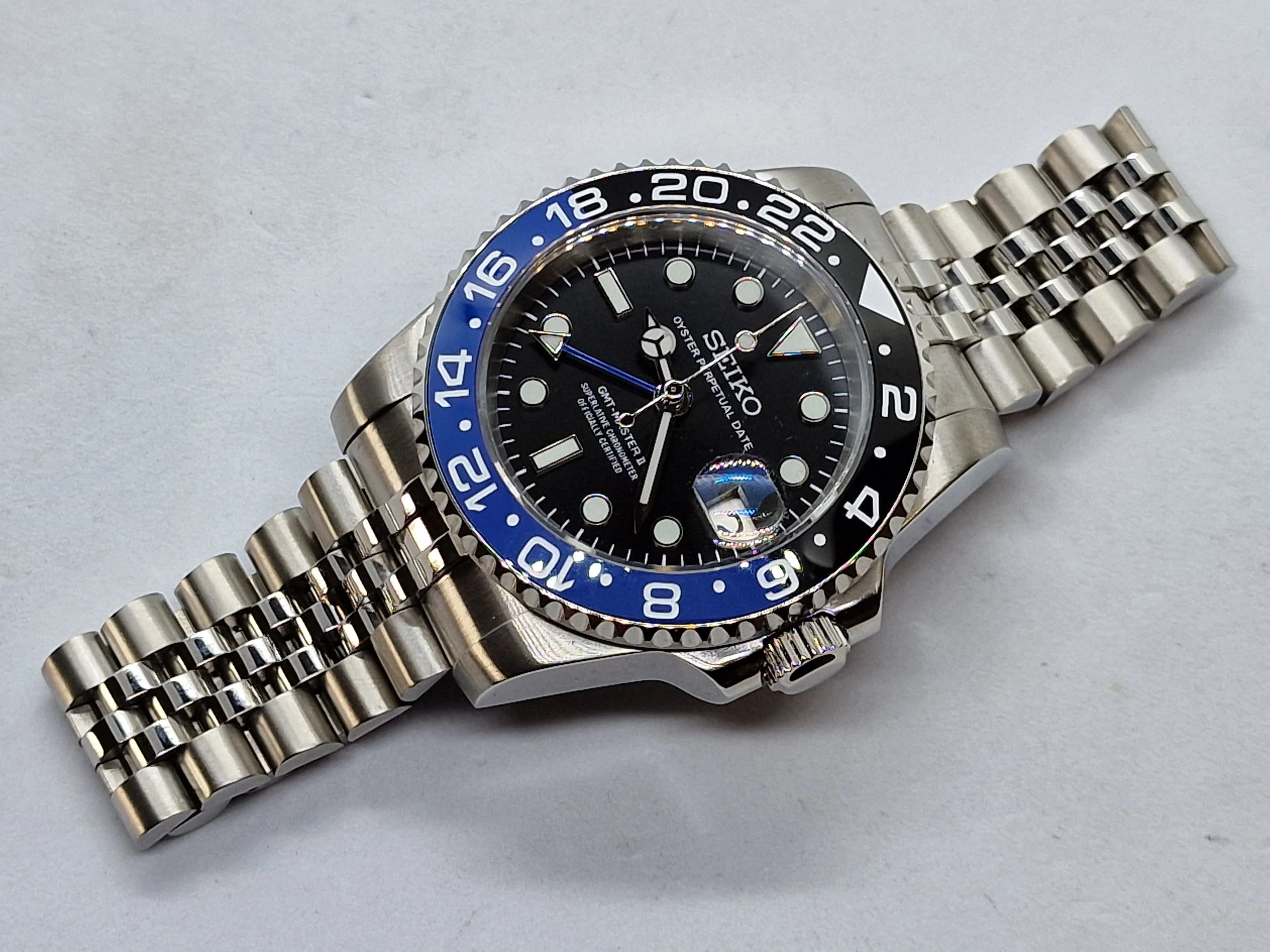 Seikomod GMT "Batman" NH34