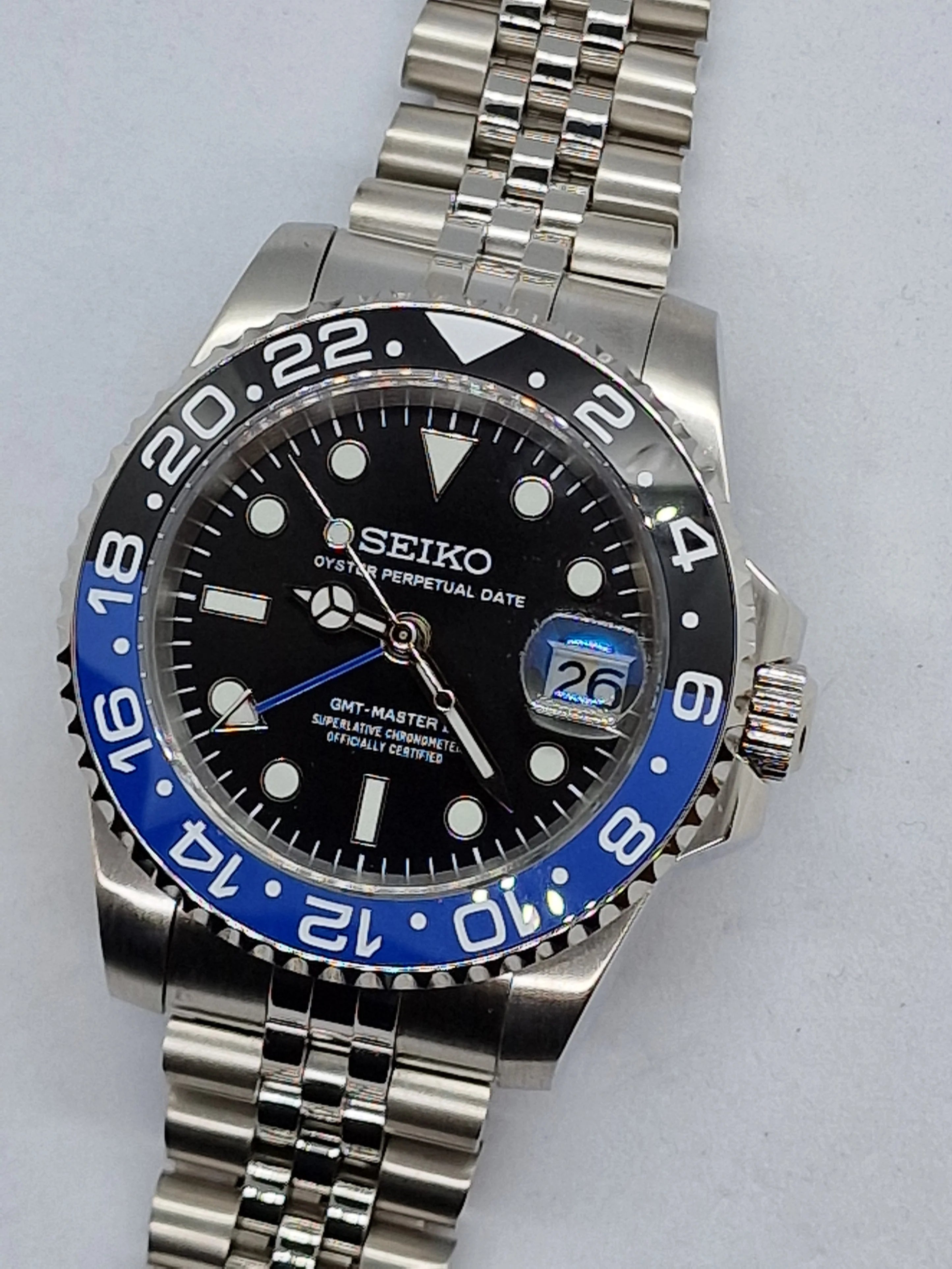 Seikomod GMT "Batman" NH34