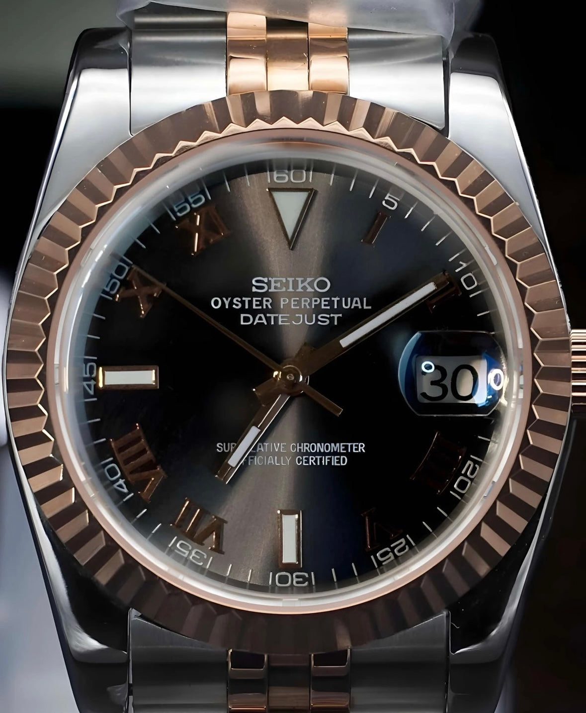 Seikodate "two tone rose grey" NH35