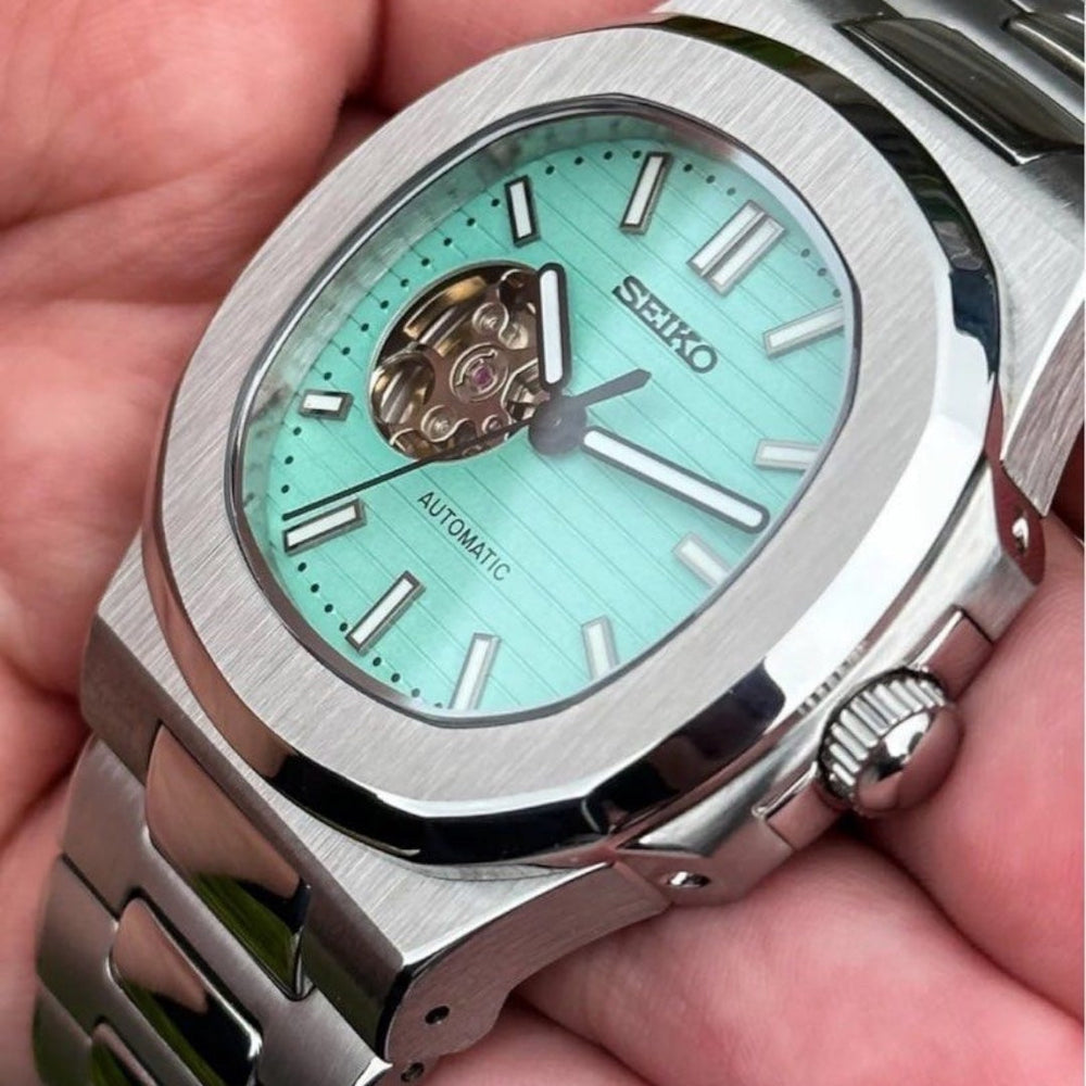 Seikotilus "Tiffany blue" NH35