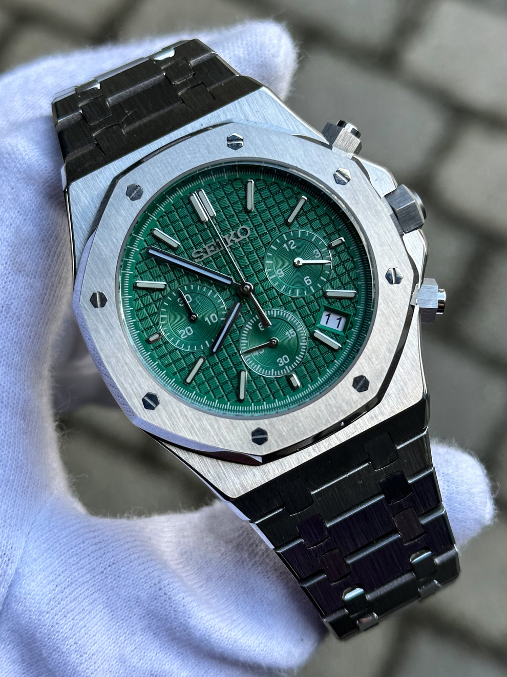 Seikoak "Green silver" NH35