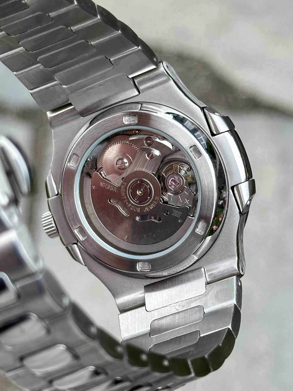 Seikotilus "Steel blue" NH35