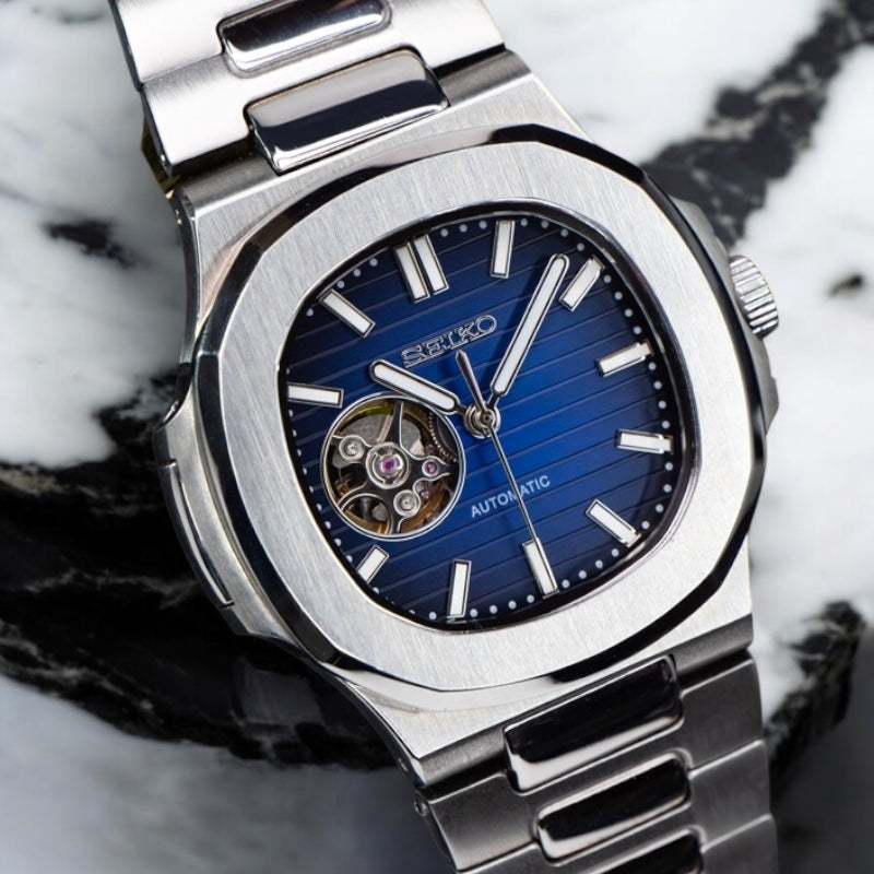 Seikotilus "Steel blue" NH35