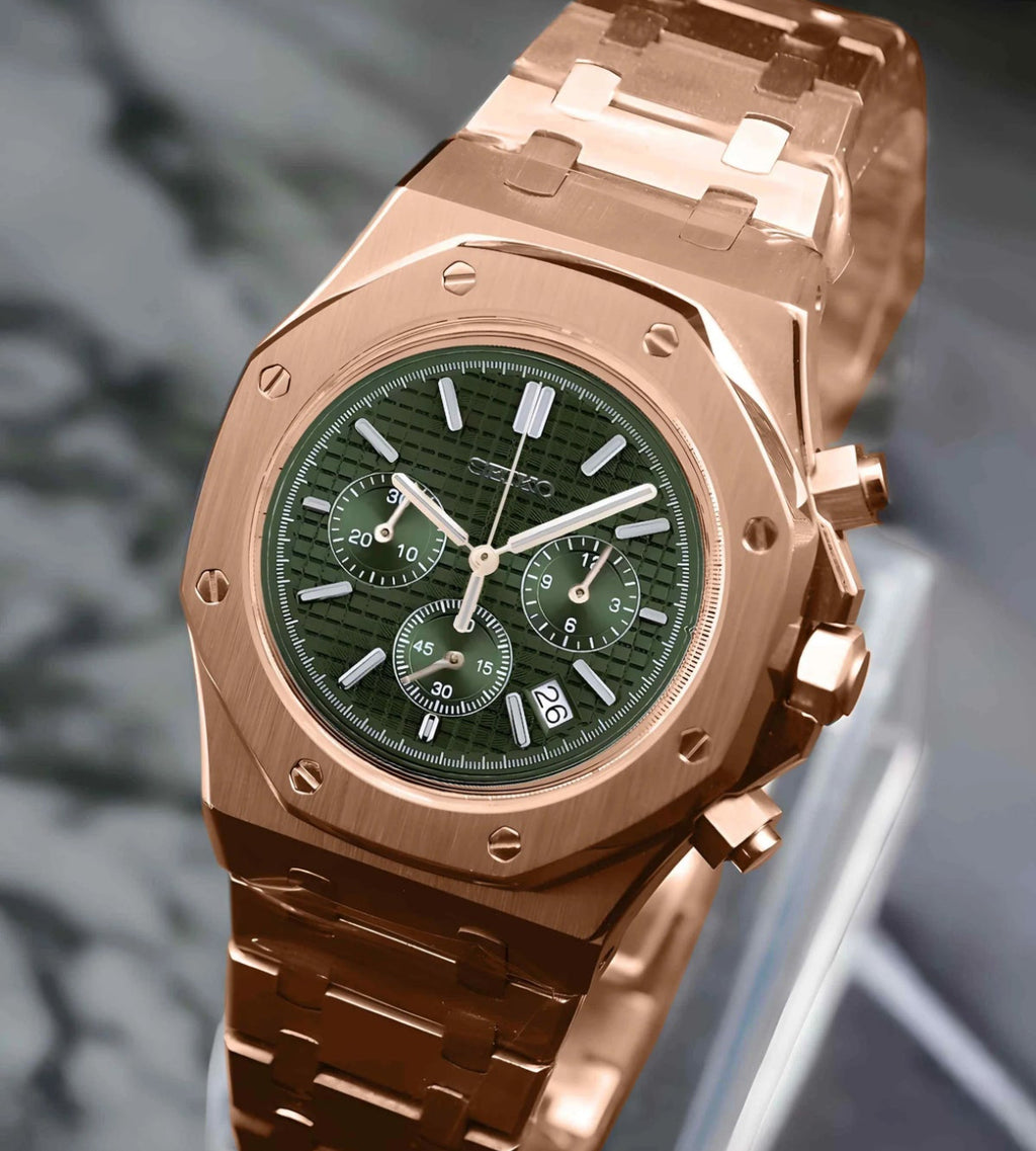 Seikoak "Rose gold green" NH35