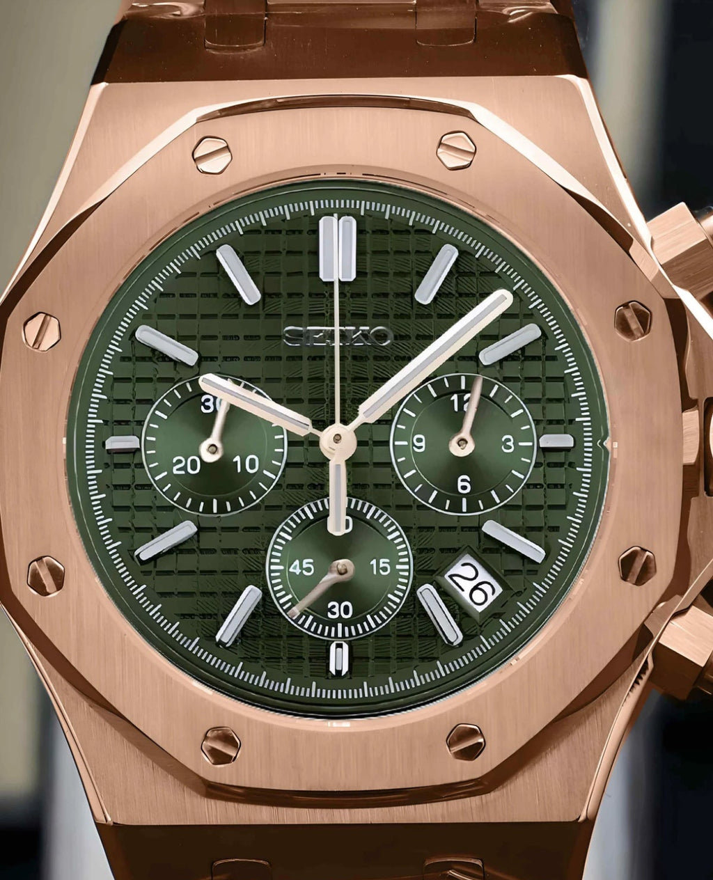 Seikoak "Rose gold green" NH35