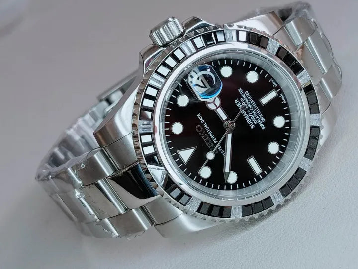 Seikomariner "Steel black diamond" NH35