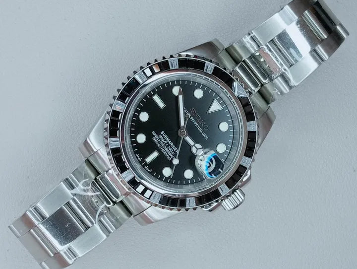 Seikomariner "Steel black diamond" NH35
