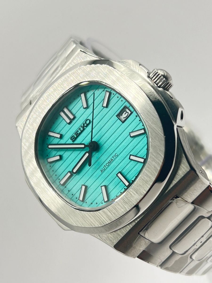 Seikotilus "Tiffany blue" NH35