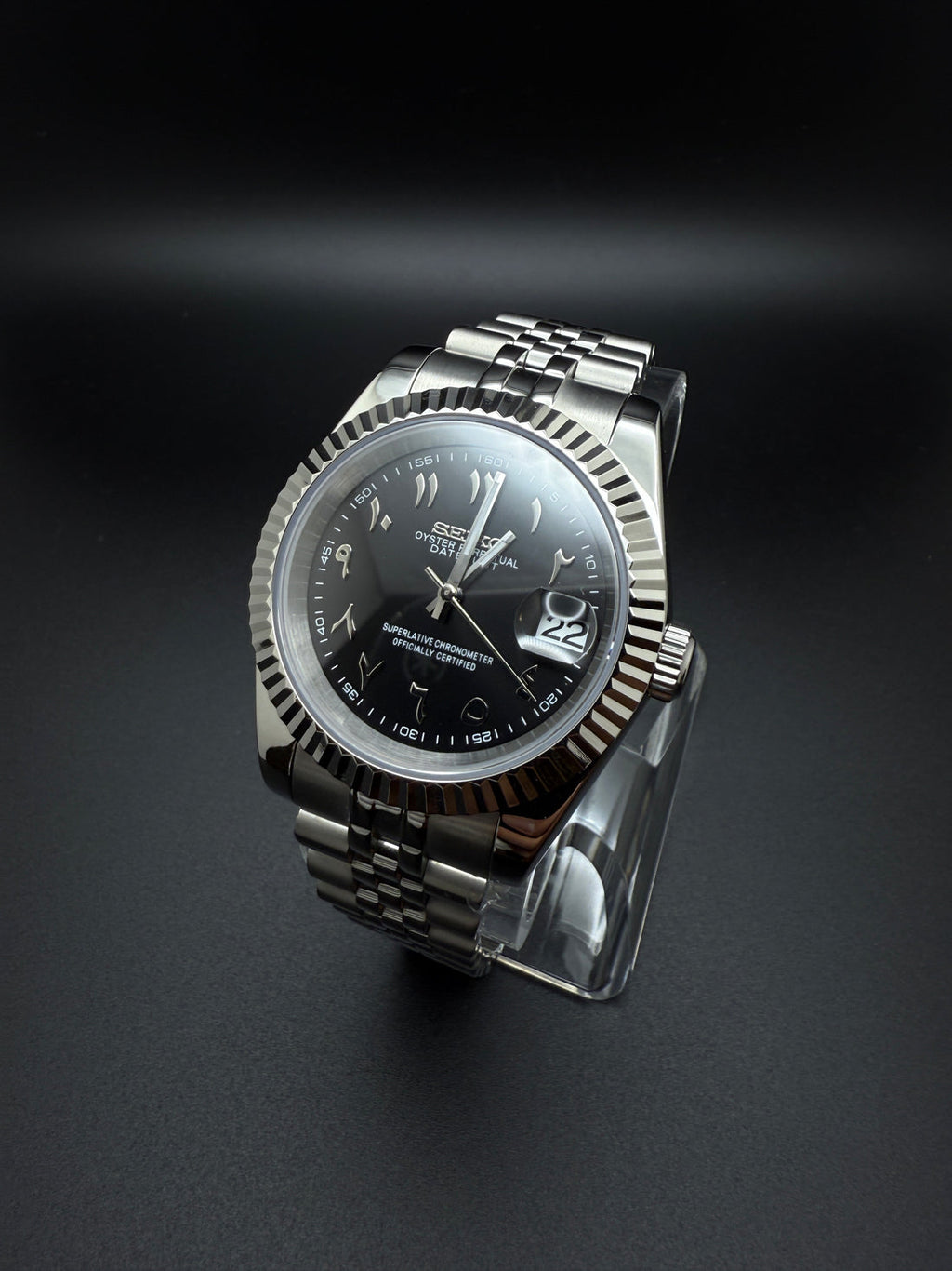 Seikojust "Steel black" NH35
