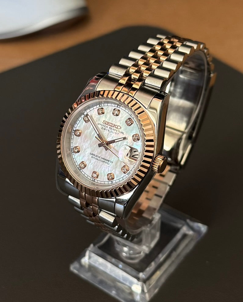 Seikojust "Two tone rose gold white" NH35