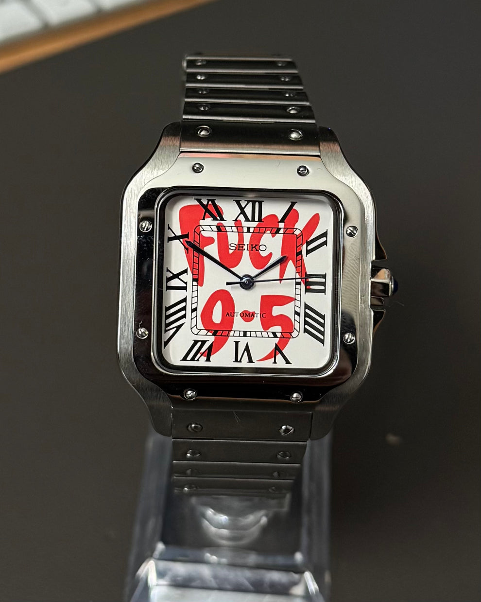 Seikos "Silver white Fuck 9-5" NH38
