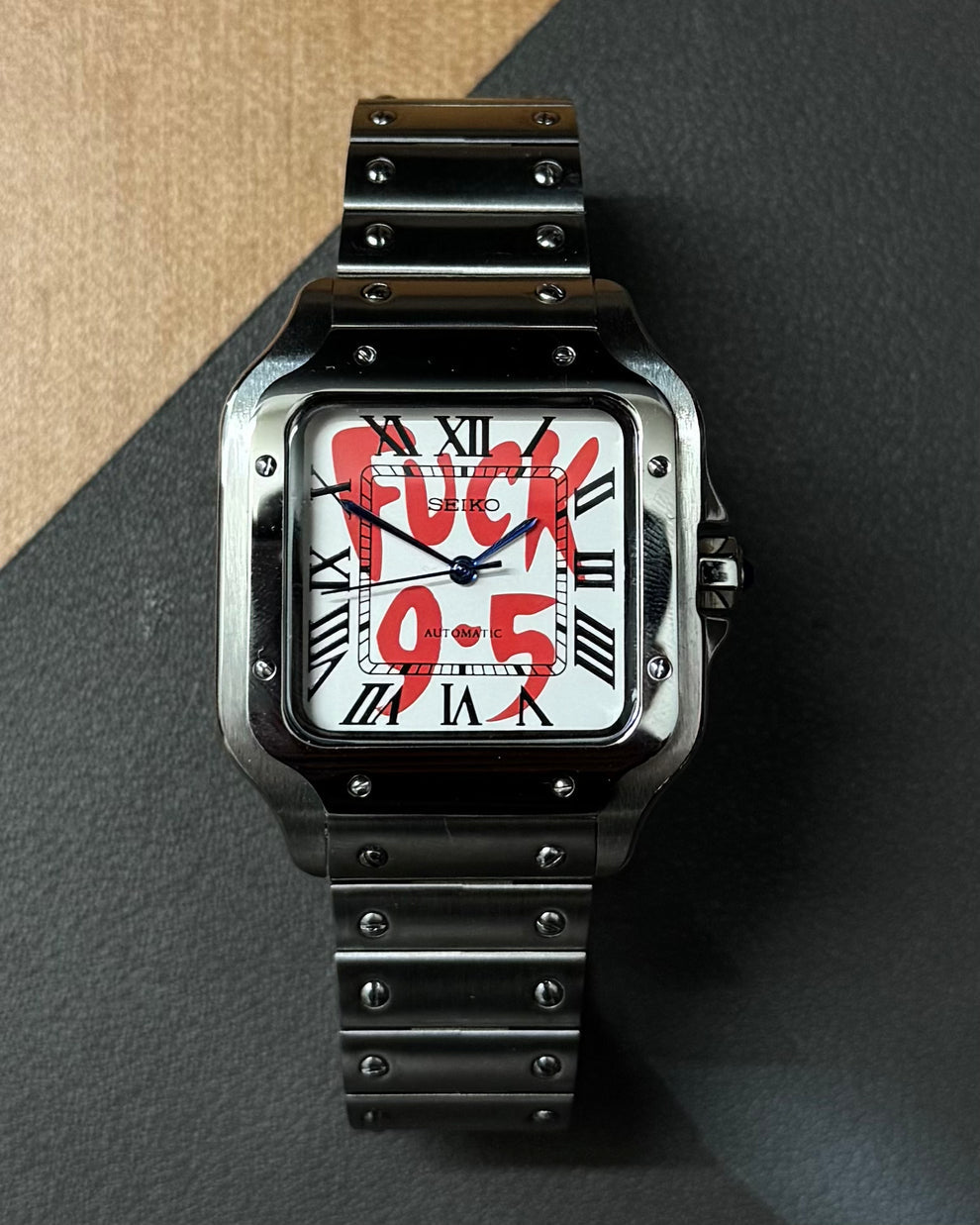 Seikos "Silver white Fuck 9-5" NH38