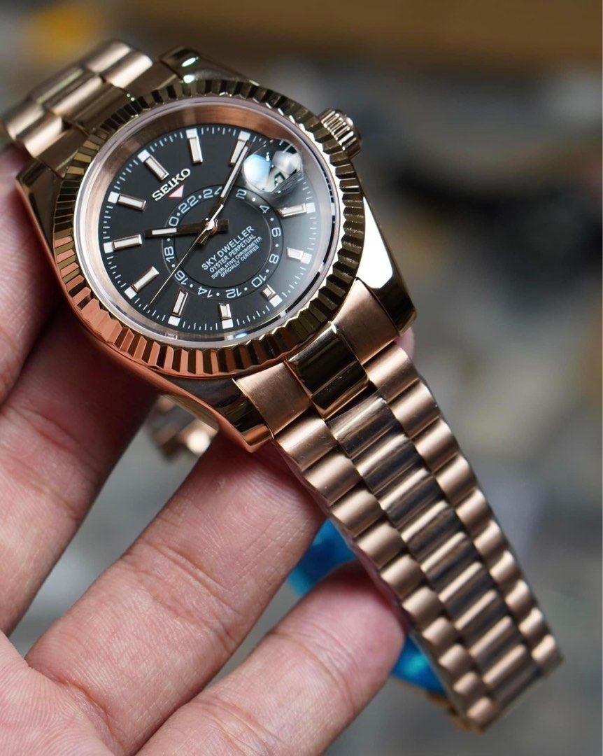 Seikojust "Rose gold sky dweller" NH35