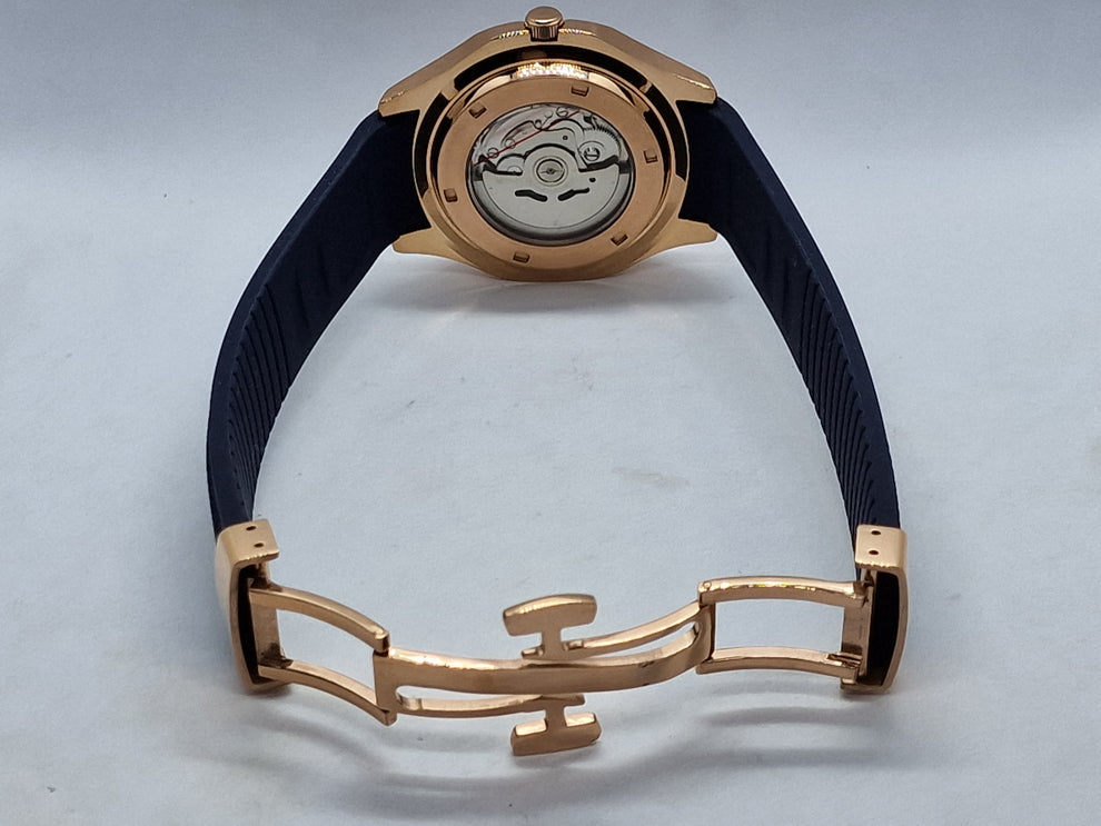 Seikotilus "Rose gold blue" NH35