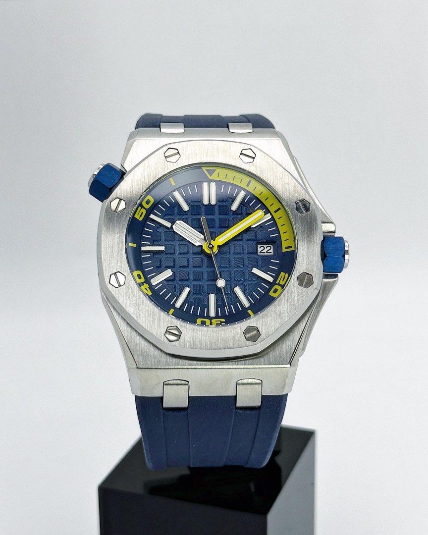 Seikoak "Blue steel yellow hand" NH35