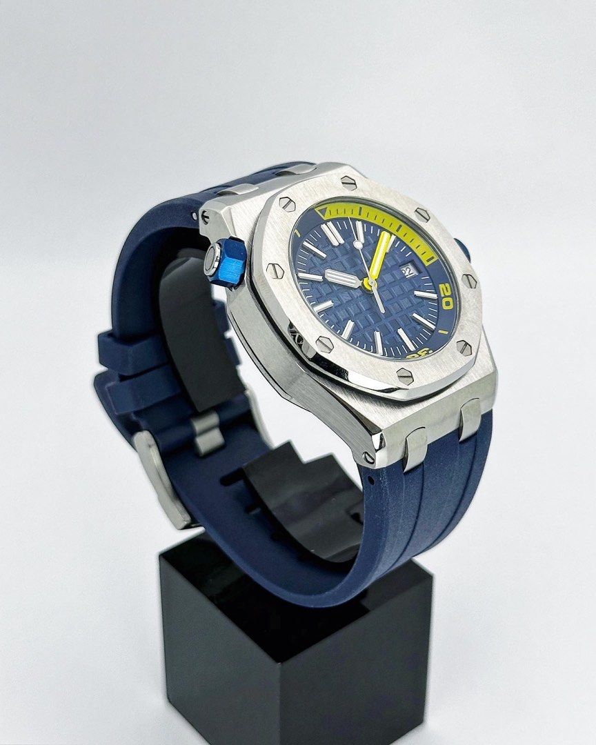 Seikoak "Blue steel yellow hand" NH35