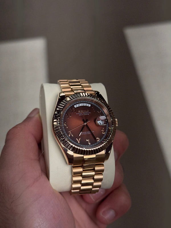 Seikojust "Rose gold brown" NH35