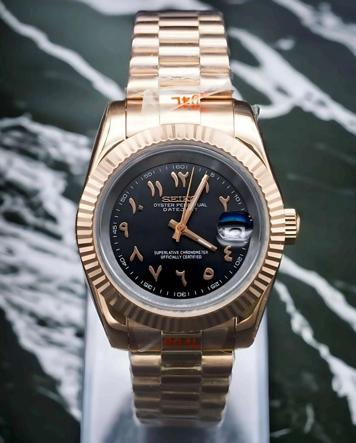 Seikojust "Rose gold brown" NH35