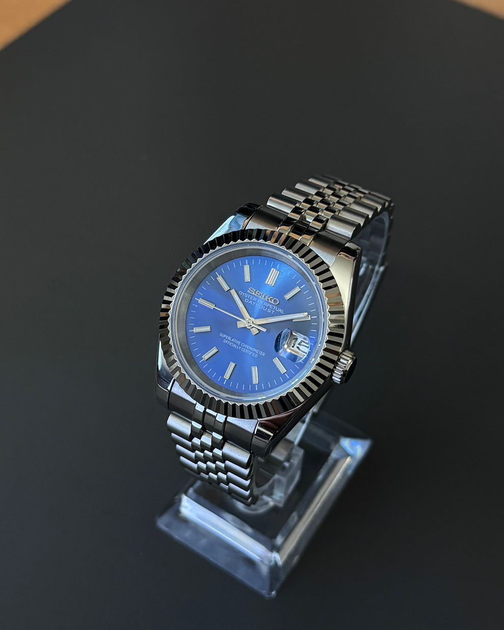 Seikojust "Steel blue" NH35