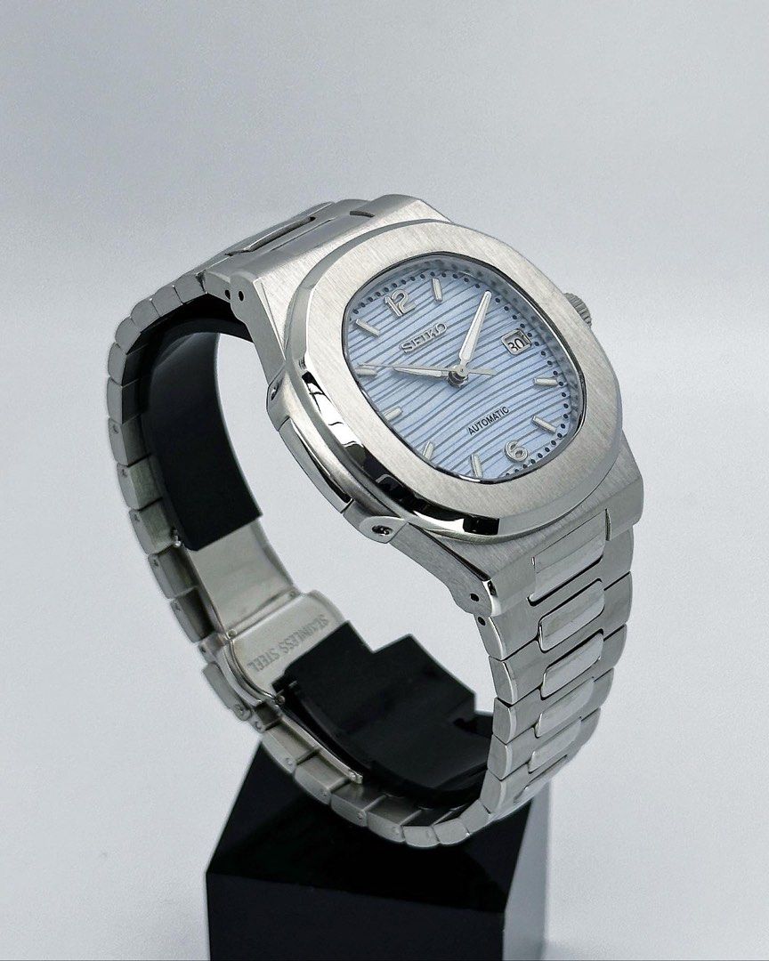 Seikotilus "Steel light blue" NH35