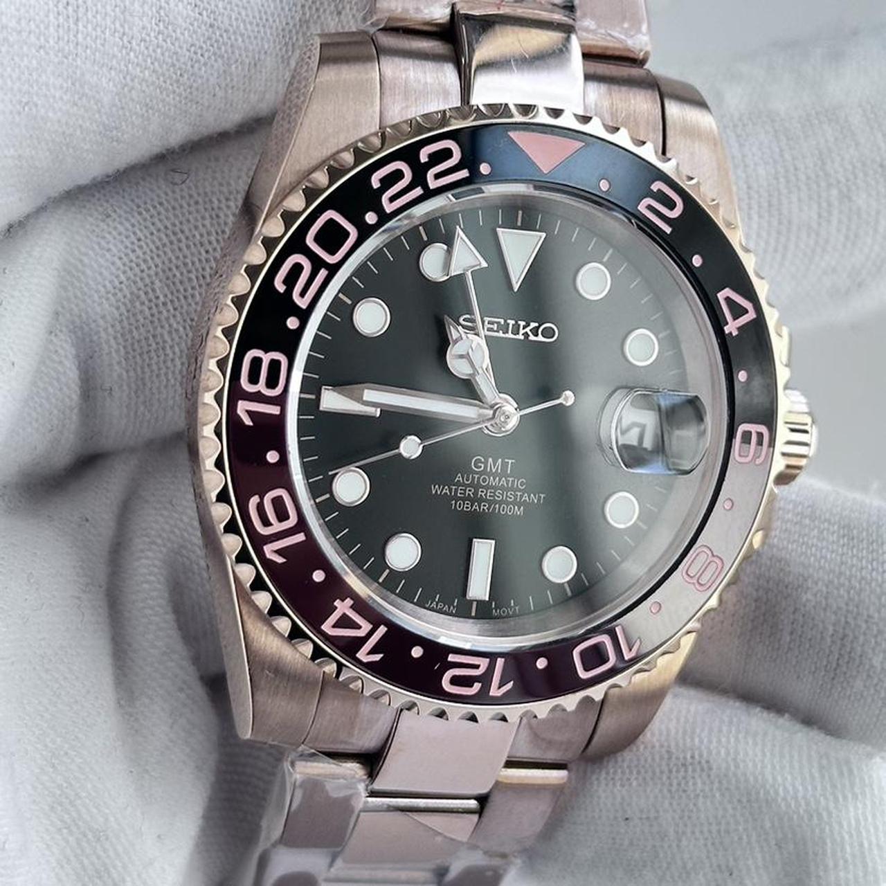 Seikomod GMT "Rose gold roottbeer oyster" NH34