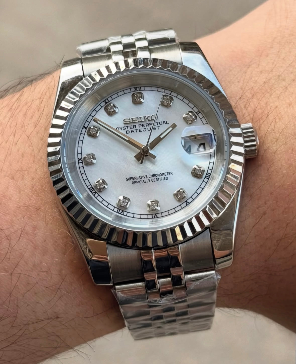 Seikojust "Steel white" NH35