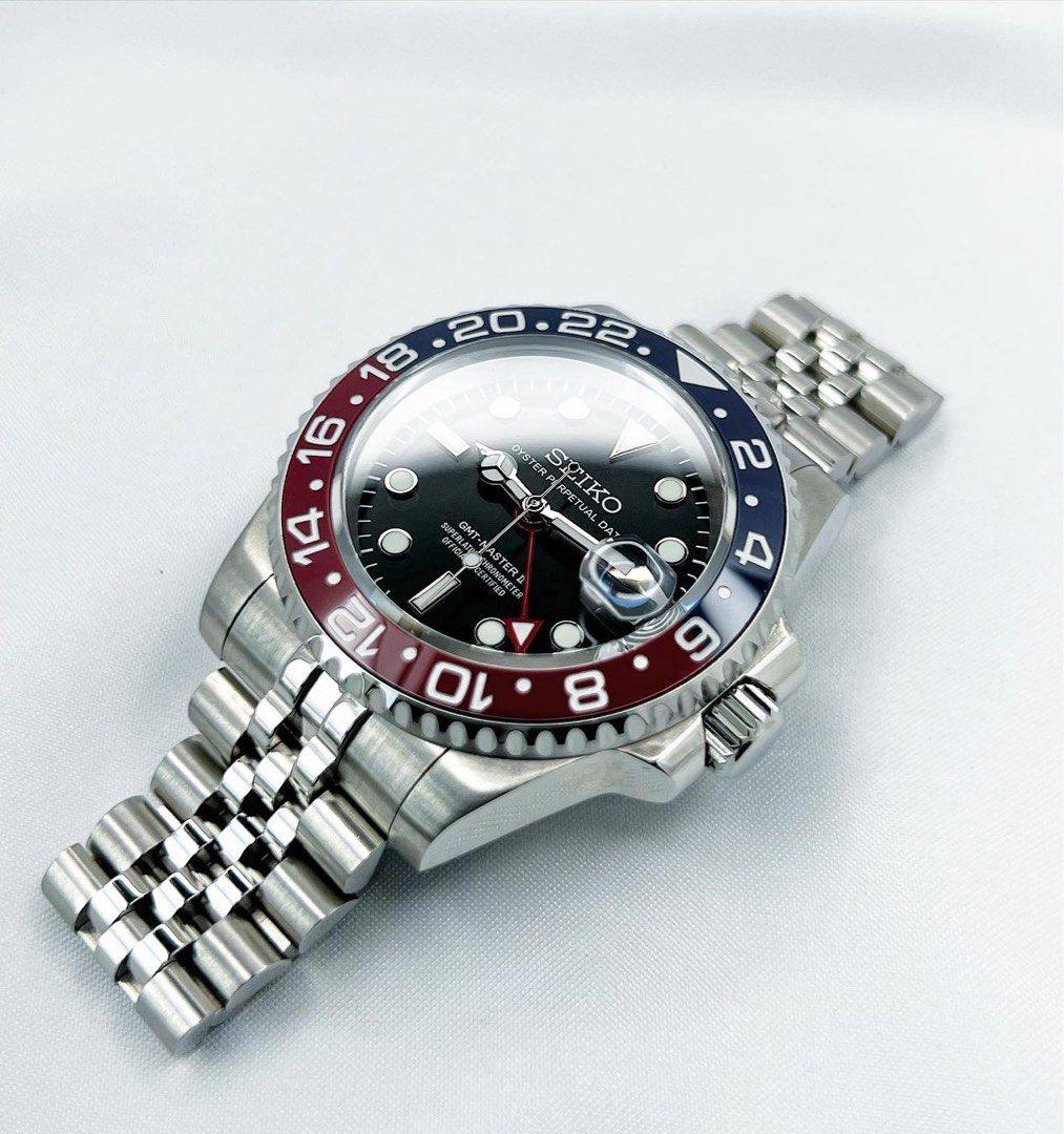 Seikomod GMT "Pepsi" NH34