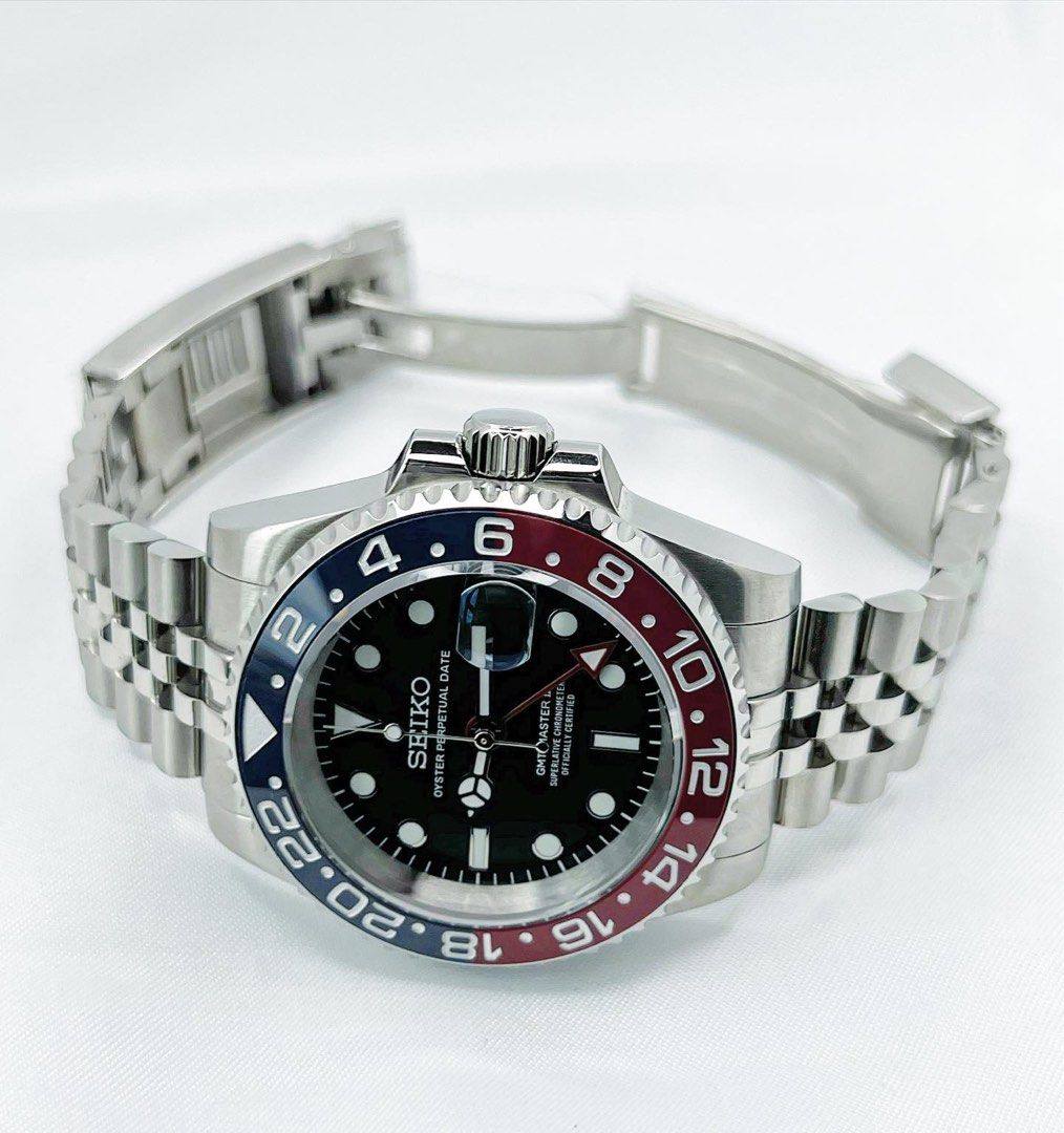 Seikomod GMT "Pepsi" NH34